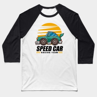 Mini Speed Car Racing Team Baseball T-Shirt